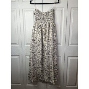ASTR The Label Stasia White Black Floral Print Maxi Dress Women's Size X-Large